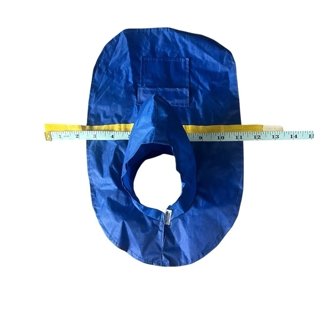 New! Pet Paw Blue and Yellow Pet Hooded Cape Raincoat XS